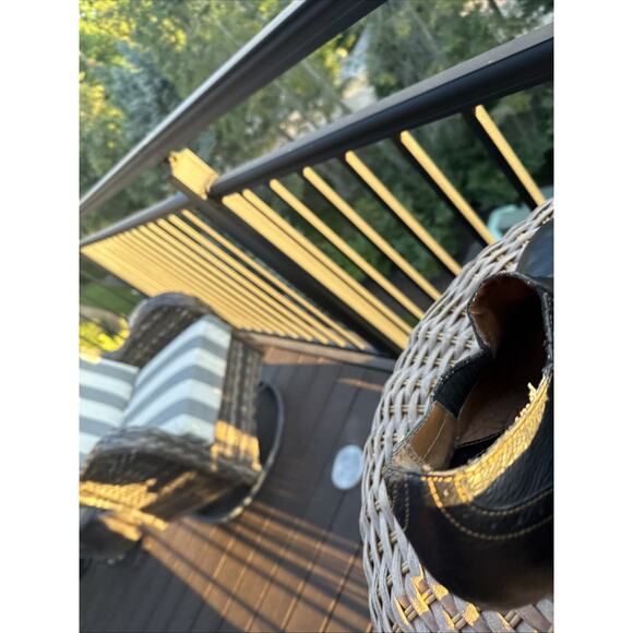 BOC Born Concept Casual Ankle Bootie Women 9 US 40.5 EU 3"Heel Black Leather - Picture 15 of 16